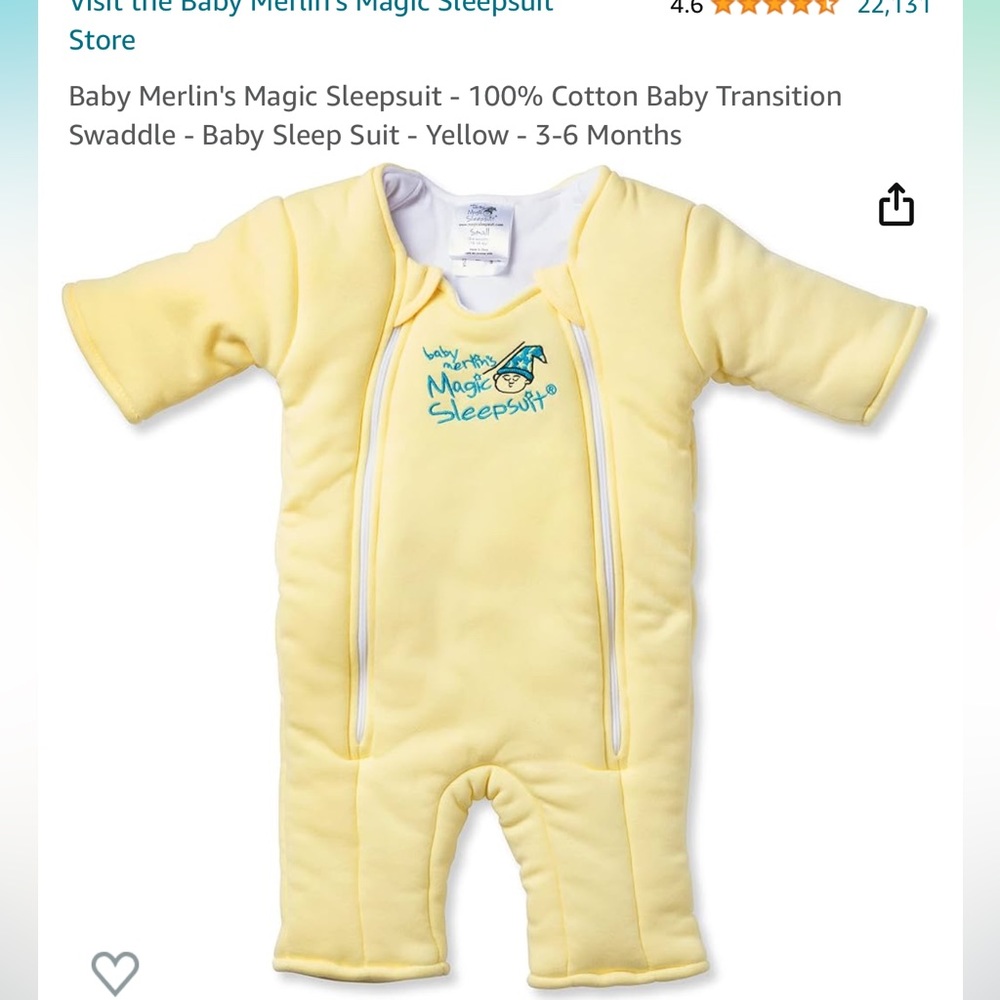 Magic Merlin sleep sack, 3-6 months. NEW condition